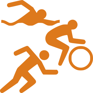 triathlon icon page orange